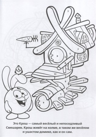 Раскраска по номерам "Смешарики" фото книги 2