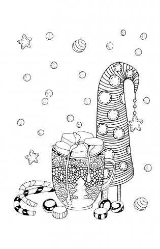 Время для Хюгге. Мини-раскраска-антистресс для творчества и вдохновения фото книги 8