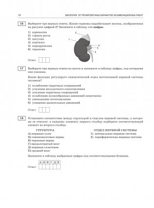 ОГЭ-2024. Биология (60x84/8). 30 тренировочных вариантов экзаменационных работ для подготовки к основному государственному экзамену фото книги 15