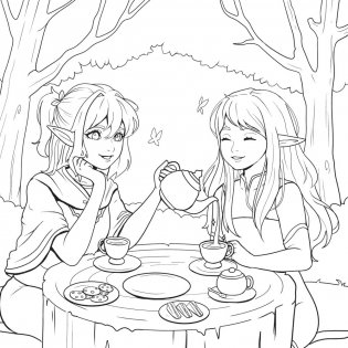 Everyday Magic: A Cozy Fantasy Coloring Book фото книги 4