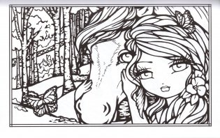 Sweet & Simple Mermaids & More to Color Pocket-Sized Coloring Book фото книги 8