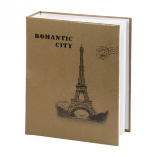 Фотоальбом "Париж", на 200 фото 10х15 см, цвет обложки бежевый фото книги