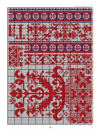 Русские узоры для вышивания крестом. Более 100 подробных схем фото книги 7