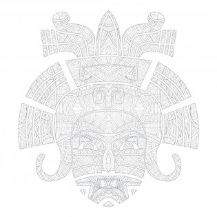 Сокровища Ацтеков. 70 рисунков для раскрашивания и снятия стресса фото книги 3