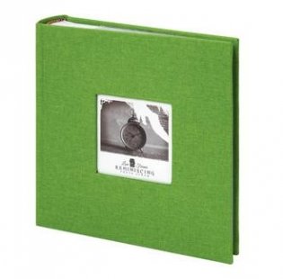 Фотоальбом "Brauberg", на 200 фото 10х15 см, ткань, цвет зеленый фото книги