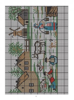 Старинные русские мотивы для вышивания крестом. Более 300 аутентичных узоров в виде подробных схем фото книги 6
