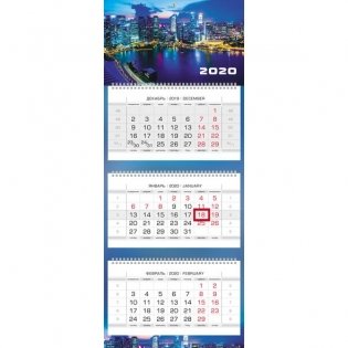 Календарь квартальный на 2020 год "Люкс. Night City" фото книги