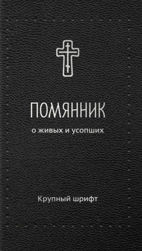 Помянник. О живых и усопших: крупный шрифт фото книги