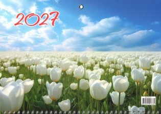 Календарь настенный квартальный на 2027 год. "Тюльпаны" фото книги