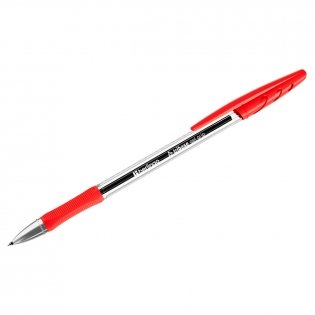 Ручка гелевая Berlingo "Tribase Gel grip" красная, 0,5мм, грип фото книги