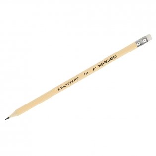 Карандаш ч/г Красин Конструктор ТМ (HB) шестигр., заточен., с ластиком. Арт. С-320 фото книги