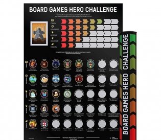 Скретч-Постер Board games hero challenge. фото книги