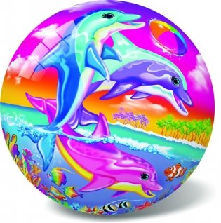 Мяч "Счастливые Дельфины", 23 см фото книги