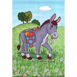 Пазл Ослик, 6 элементов фото книги