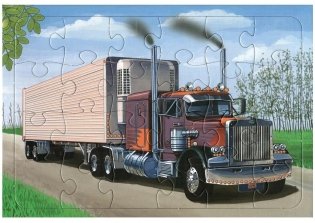 Пазл 24 элемента "Грузовой автомобиль ПЕТЕРБИЛТ" фото книги