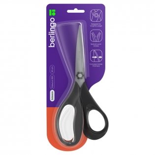 Ножницы Berlingo Easycut 200 20 см, эргономичные ручки, европодвес. Арт. DNn_20045 фото книги