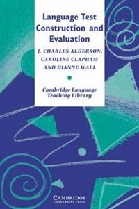 Language Test Construction and Evaluation фото книги