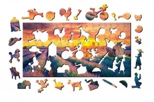 Фигурный деревянный пазл "Travel collection. Прованс. Франция" фото книги 2