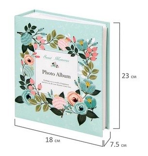 Фотоальбом "Цветочный узор", на 304 фото 10x15 см, твердая обложка фото книги 3