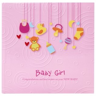 Фотоальбом "Baby Girl", на 200 фото 10х15 см, цвет обложки розовый фото книги 2