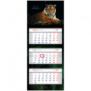 Календарь квартальный на 2022 год "Premium. Символ года", 330x810 мм фото книги