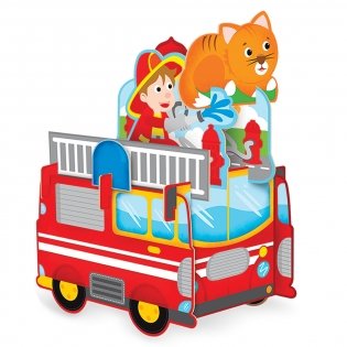 Пазл 3D + книга. Пожарный. 12 деталей фото книги 2