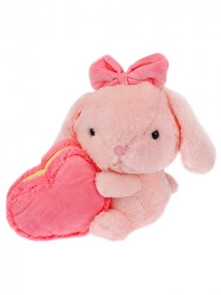 Мягкая игрушка "Зайчик с розовым сердцем" (25 см) фото книги 2