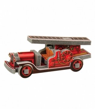 Объемный пазл мини "Ретромашинки. Пожарная" фото книги