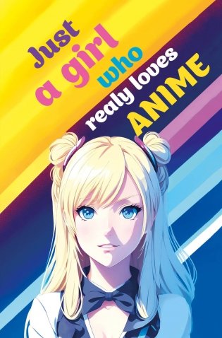 Скетчбук. Just A Girl Who Loves Anime (светлый) (138х212 мм, твердый переплет, 96 стр., офсет 160 гр.) фото книги