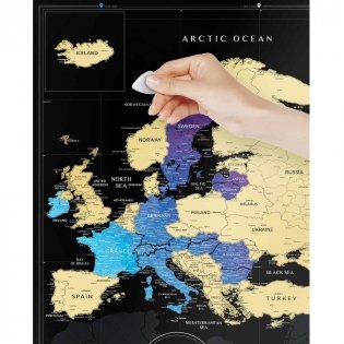 Карта "Travel Map Black Europe" фото книги 10