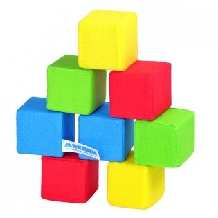 Игрушка "Кубики, 4 цвета" (8 кубиков) фото книги