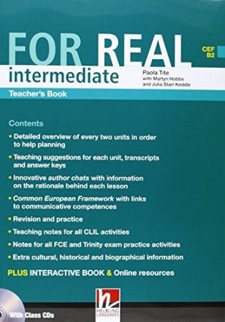 For Real. Intermediate. Teacher’s Book (+ Audio CD) фото книги