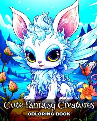 Cute Fantasy Creatures Coloring Book: Cute Mythical Creatures Coloring Sheets for Adults and Teens фото книги