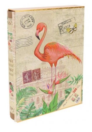 Фотоальбом "Фламинго в тропических цветах" фото книги