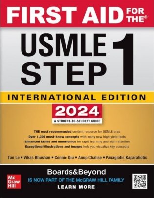 First Aid for the USMLE Step 1 2024 34th Edition ISE фото книги