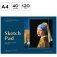 Альбом для рисования 40 л., А4, на скрепке Greenwich Line "Great painters. Vermeer", 120 г/м2. Арт. PS40s-36883 фото книги маленькое 3