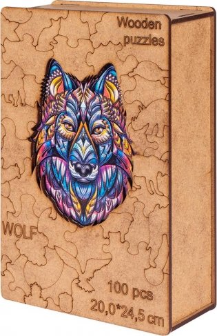 Пазл деревянный "Волк". Арт. WPW фото книги