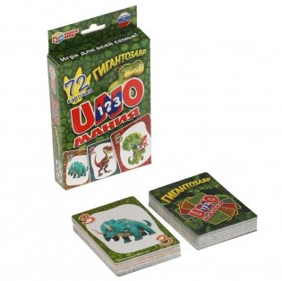 Карточная игра "УНОмания. Гигантозавр" (72 карточки) фото книги 2