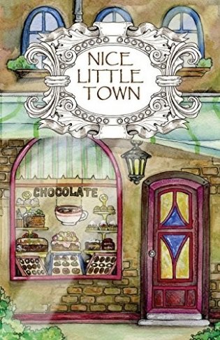 Adult Coloring Book: Nice Little Town фото книги