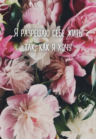 Я разрешаю себе жить так, как я хочу. Ежедневник недатированный (А5, 72 л.) фото книги