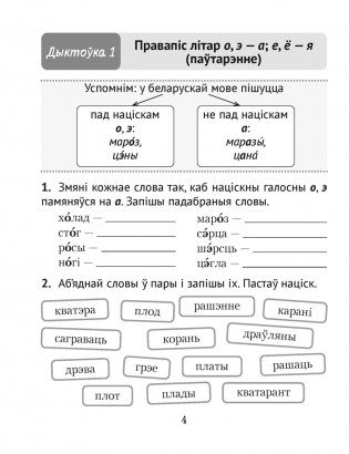 Беларуская мова. Дыктоўка на выдатна. 3 клас фото книги 3