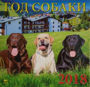 Календарь настенный на 2018 год "Год собаки" фото книги