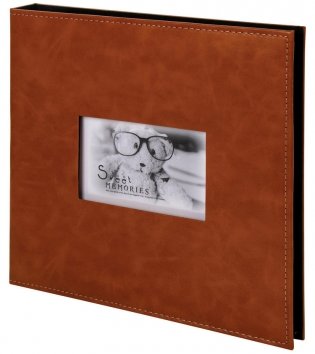 Фотоальбом "Premium Brown", 20 магнитных листов 30х32 см, под кожу, цвет обложки коричневый фото книги