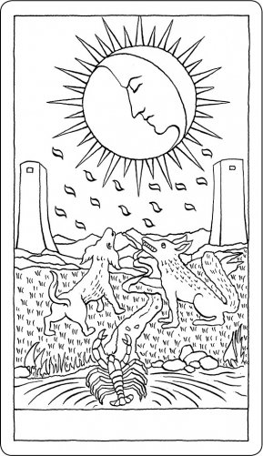 Таро Уэйта в контурах. 78 карт для раскрашивания и медитации фото книги 9