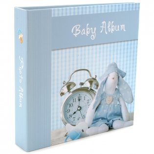 Фотоальбом-анкета "Baby album", цвет голубой фото книги