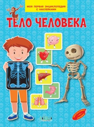 Тело человека. Моя первая энциклопедия с наклейками фото книги