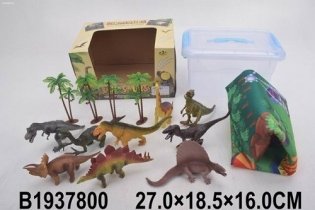 Набор животных "Динозавры - 8", 13 предметов фото книги
