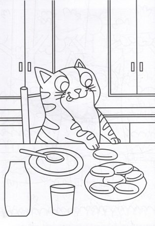 Раскраска с карандашами «Кошки и собаки» (комплект из 2-х предметов) фото книги 2
