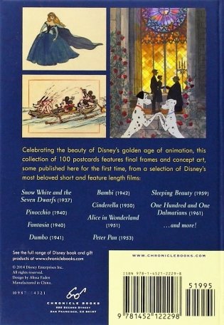 The Art of Disney. The Golden Age (1928-1961). 100 Collectible postcards фото книги 2
