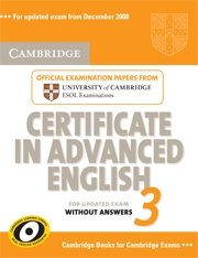 Cambridge Certificate in Advanced English 3 for Updated Exam Student's Book without answers фото книги